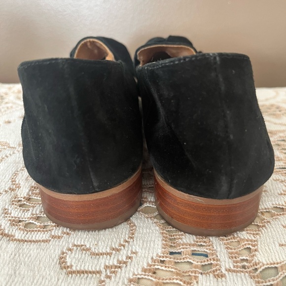 Franco Sarto Arthur Elegant Black Suede Loafers Size 7 - Picture 6 of 12